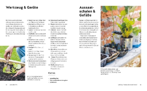 Buchcover und Innenansicht für das Buch: Gemüse einfach anbauen