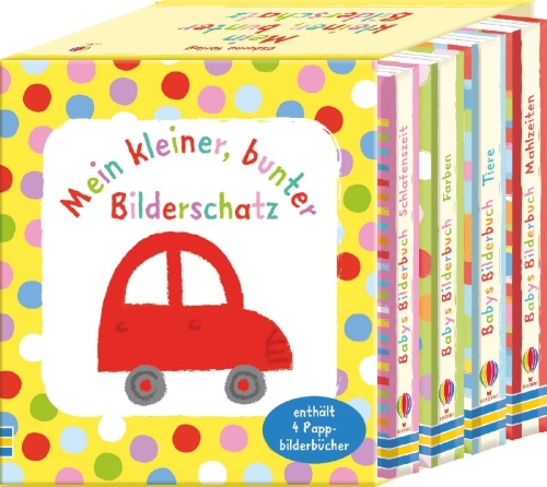 Buchcover und Innenansicht für das Buch: Mein kleiner, bunter Bilderschatz