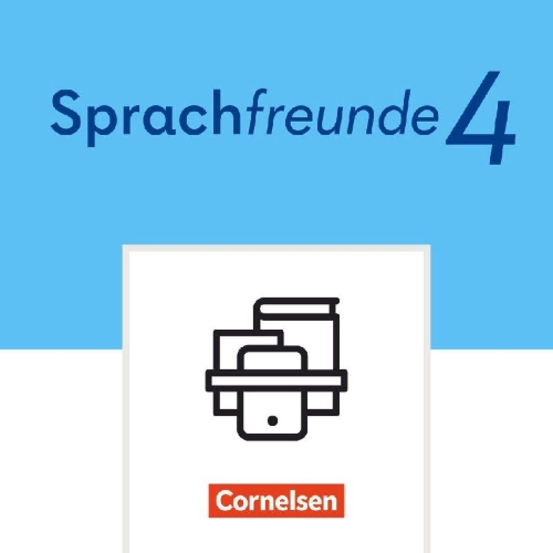 Buchcover und Innenansicht für das Buch: Sprachfreunde  4. Schuljahr - Ausgabe 2022 - Basiskompetenzen Mathe und Deutsch - 5-Minuten-Training Sprache, Lesen und Mathematik - 3 Übungshefte im Paket