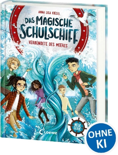 Buchcover und Innenansicht für das Buch: Das magische Schulschiff (Band 1) - Verbündete des Meeres