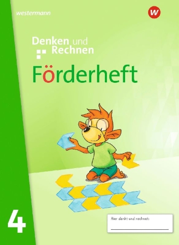 Buchcover und Innenansicht für das Buch: Denken und Rechnen 4. Förderheft. Allgemeine Ausgabe