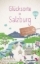 Buchcover und Innenansicht für das Buch: Glücksorte in Salzburg