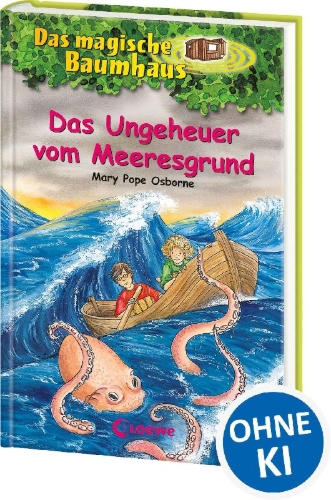 Buchcover und Innenansicht für das Buch: Das magische Baumhaus 37. Das Ungeheuer vom Meeresgrund