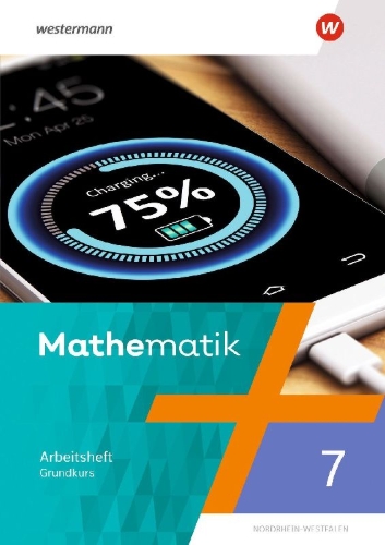Buchcover und Innenansicht für das Buch: Mathematik 7G. Arbeitsheft mit Lösungen. Ausgabe NRW 2022