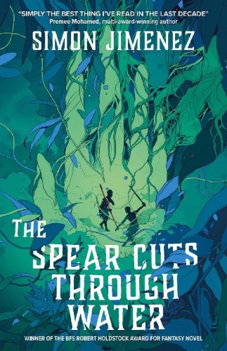 Buchcover und Innenansicht für das Buch: The Spear Cuts Through Water