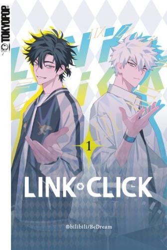 Buchcover und Innenansicht für das Buch: Link Click 01