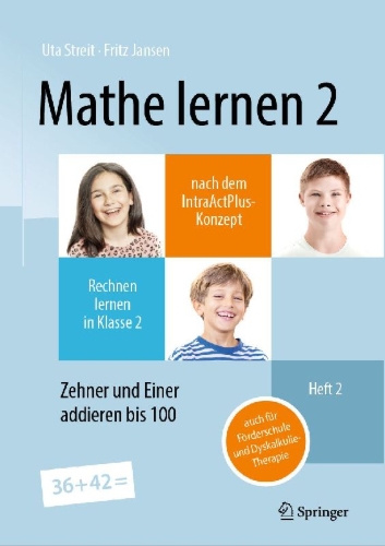 Buchcover und Innenansicht für das Buch: Mathe lernen 2 nach dem IntraActPlus-Konzept