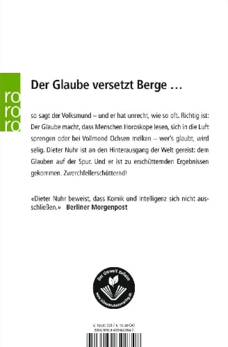 Buchcover und Innenansicht für das Buch: Wer's glaubt, wird selig