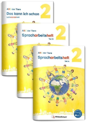 Buchcover und Innenansicht für das Buch: ABC der Tiere 2 Neubearbeitung - Spracharbeitsheft