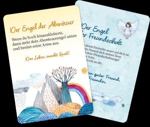 Buchcover und Innenansicht für das Buch: Kartenset: Deine Engel sind immer für dich da