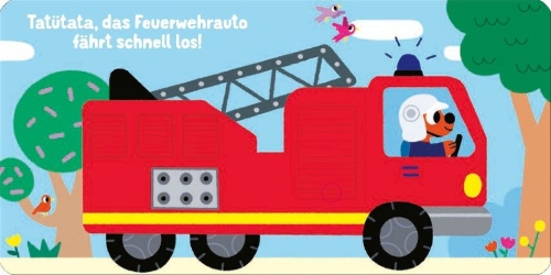 Buchcover und Innenansicht für das Buch: Hörst du die Feuerwehr?