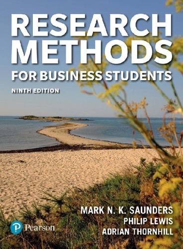 Buchcover und Innenansicht für das Buch: Research Methods for Business Students