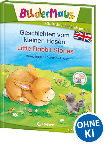 Buchcover und Innenansicht für das Buch: Bildermaus -Geschichten vom kleinen Hasen - Little Rabbit Stories