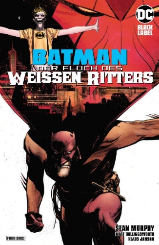 Buchcover und Innenansicht für das Buch: Batman: Der Fluch des Weißen Ritters