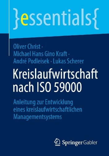 Buchcover und Innenansicht für das Buch: Kreislaufwirtschaft nach ISO 59000