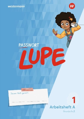 Buchcover und Innenansicht für das Buch: PASSWORT LUPE - Fibel. Arbeitshefte A und B GS mit interaktiven Übungen