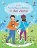 Buchcover und Innenansicht für das Buch: Mein Anziehpuppen-Stickerbuch: In der Natur
