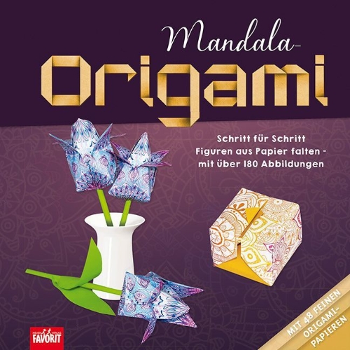 Buchcover und Innenansicht für das Buch: Mandala-Origami