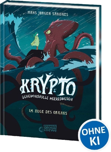 Buchcover und Innenansicht für das Buch: Krypto - Orkanen
