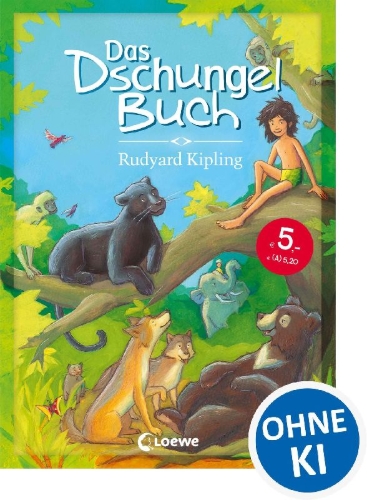 Buchcover und Innenansicht für das Buch: Das Dschungelbuch