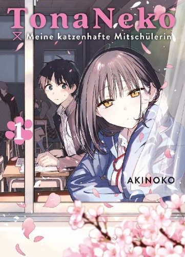 Buchcover und Innenansicht für das Buch: TonaNeko - Meine katzenhafte Mitschülerin 01