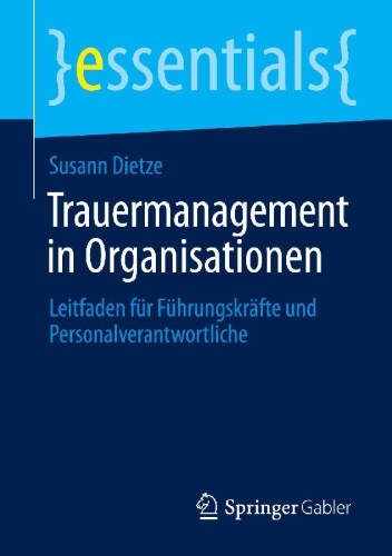 Buchcover und Innenansicht für das Buch: Trauermanagement in Organisationen