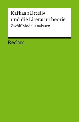 Buchcover und Innenansicht für das Buch: Kafkas "Urteil" und die Literaturtheorie. Zwölf Modellanalysen