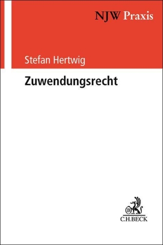 Buchcover und Innenansicht für das Buch: Zuwendungsrecht