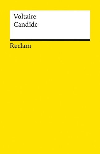 Buchcover und Innenansicht für das Buch: Candide oder der Optimismus