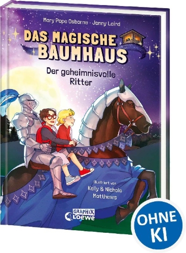 Buchcover und Innenansicht für das Buch: Magic Tree House - The Graphic Novel - The Knight At Dawn