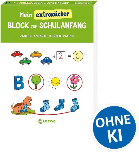 Buchcover und Innenansicht für das Buch: Mein extradicker Block zum Schulanfang