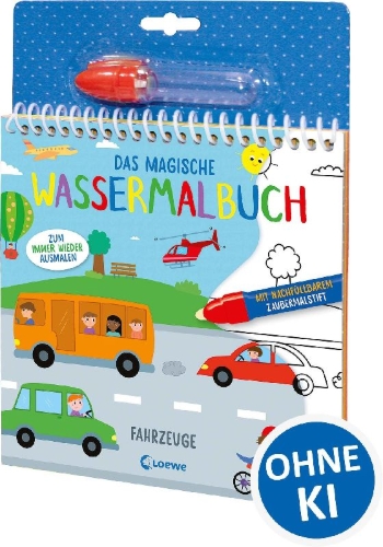 Buchcover und Innenansicht für das Buch: Mes dessins magiques - Les véhicules