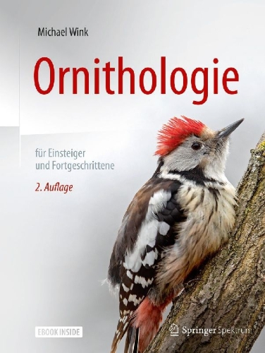 Buchcover und Innenansicht für das Buch: Ornithologie für Einsteiger und Fortgeschrittene