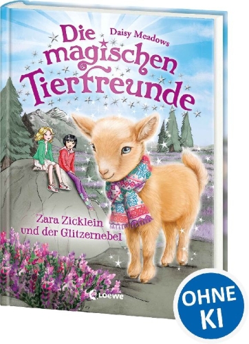 Buchcover und Innenansicht für das Buch: Die magischen Tierfreunde (Band 22) - Zara Zicklein und der Glitzernebel