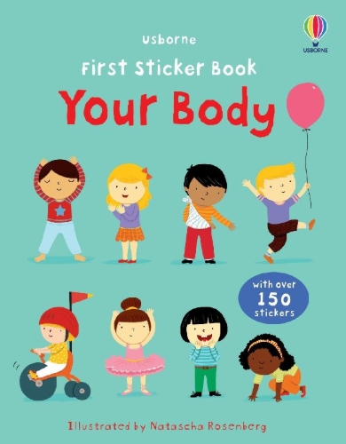 Buchcover und Innenansicht für das Buch: First Sticker Book Your Body