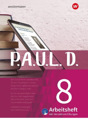 Buchcover und Innenansicht für das Buch: P.A.U.L. D. (Paul) 8. Arbeitsheft interaktiven Übungen. Für Gymnasien und Gesamtschulen - Neubearbeitung