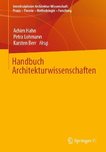 Buchcover und Innenansicht für das Buch: Handbuch Architekturwissenschaften
