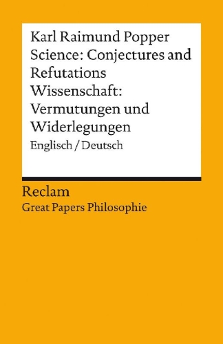 Buchcover und Innenansicht für das Buch: Science: Conjectures and Refutations / Wissenschaft: Vermutungen und Widerlegungen