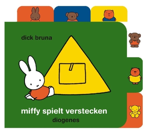 Buchcover und Innenansicht für das Buch: nijntje speelt verstoppertje