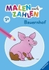 Buchcover und Innenansicht für das Buch: Malen nach Zahlen ab 3: Bauernhof