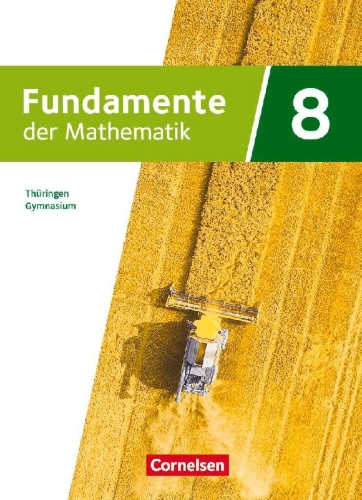 Buchcover und Innenansicht für das Buch: Fundamente der Mathematik 8. Schuljahr - Thüringen - Schulbuch