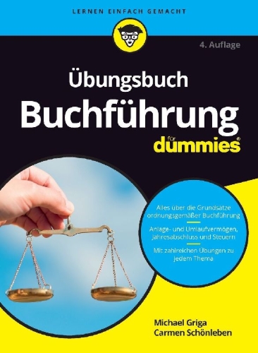 Buchcover und Innenansicht für das Buch: Übungsbuch Buchführung für Dummies