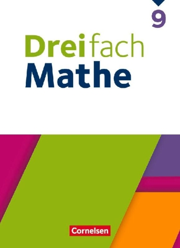 Buchcover und Innenansicht für das Buch: Dreifach Mathe 9. Schuljahr - Ausgabe 2021 - Schulbuch