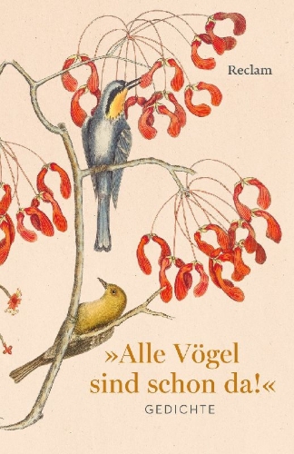 Buchcover und Innenansicht für das Buch: Alle Vögel sind schon da! Gedichte
