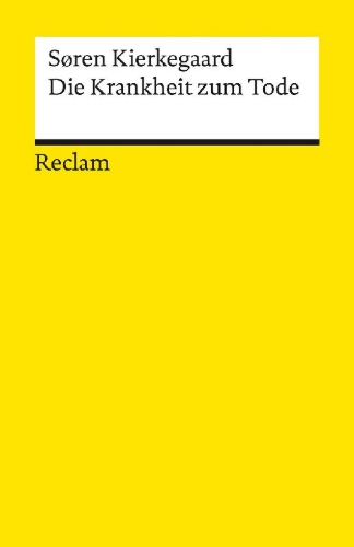 Buchcover und Innenansicht für das Buch: Die Krankheit zum Tode