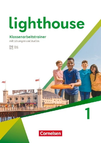 Buchcover und Innenansicht für das Buch: Lighthouse Band 1: 5. Schuljahr - Klassenarbeitstrainer mit Lösungen und Audios online