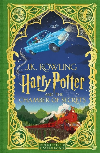 Buchcover und Innenansicht für das Buch: Harry Potter and the Chamber of Secrets