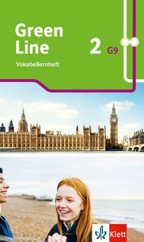 Buchcover und Innenansicht für das Buch: Green Line 2 G9. Vokabellernheft Klasse 6