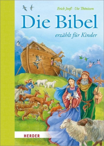 Buchcover und Innenansicht für das Buch: Die Bibel erzählt für Kinder