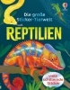 Buchcover und Innenansicht für das Buch: Die große Sticker-Tierwelt: Reptilien